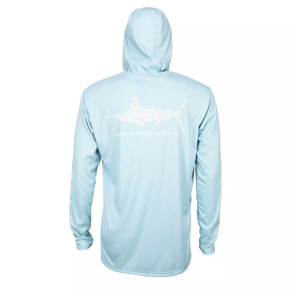 Aftco Samurai Jigfish Sun Protection Hoodie - Sky 3 Aftco Samurai Jigfish Sun Protection Hoodie - Sky