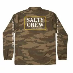 Salty Crew Deckhand Coaches Jacket- Camo