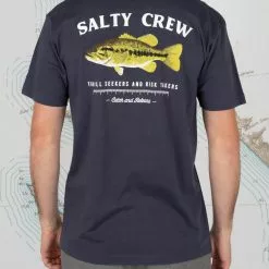 Salty Crew Bigmouth Premium Harbor Blue Tee Freshwater