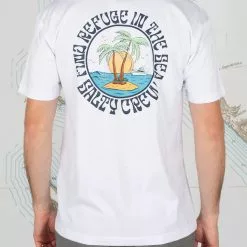 Salty Crew Dos Palms Premium S/S Tee White Apparel