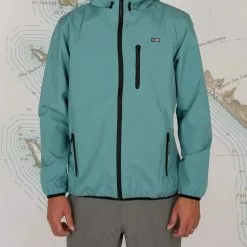 Apparel Salty Crew Headwind Packable Jacket Dark Aqua