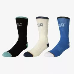 Salty Crew Tailed Socks Assorted Colors 3 Pack Apparel