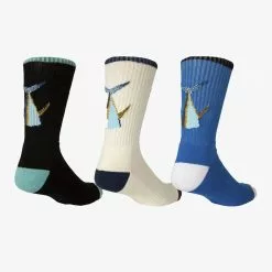 Salty Crew Tailed Socks Assorted Colors 3 Pack Apparel
