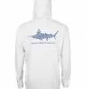 Aftco Jigfish Hooded Performance Shirt - White