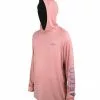 Aftco Samurai Sun Protection Hoodie - Hazy Rose Heather 2 Aftco Samurai Sun Protection Hoodie - Hazy Rose Heather