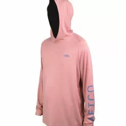 Aftco Samurai Sun Protection Hoodie - Hazy Rose Heather