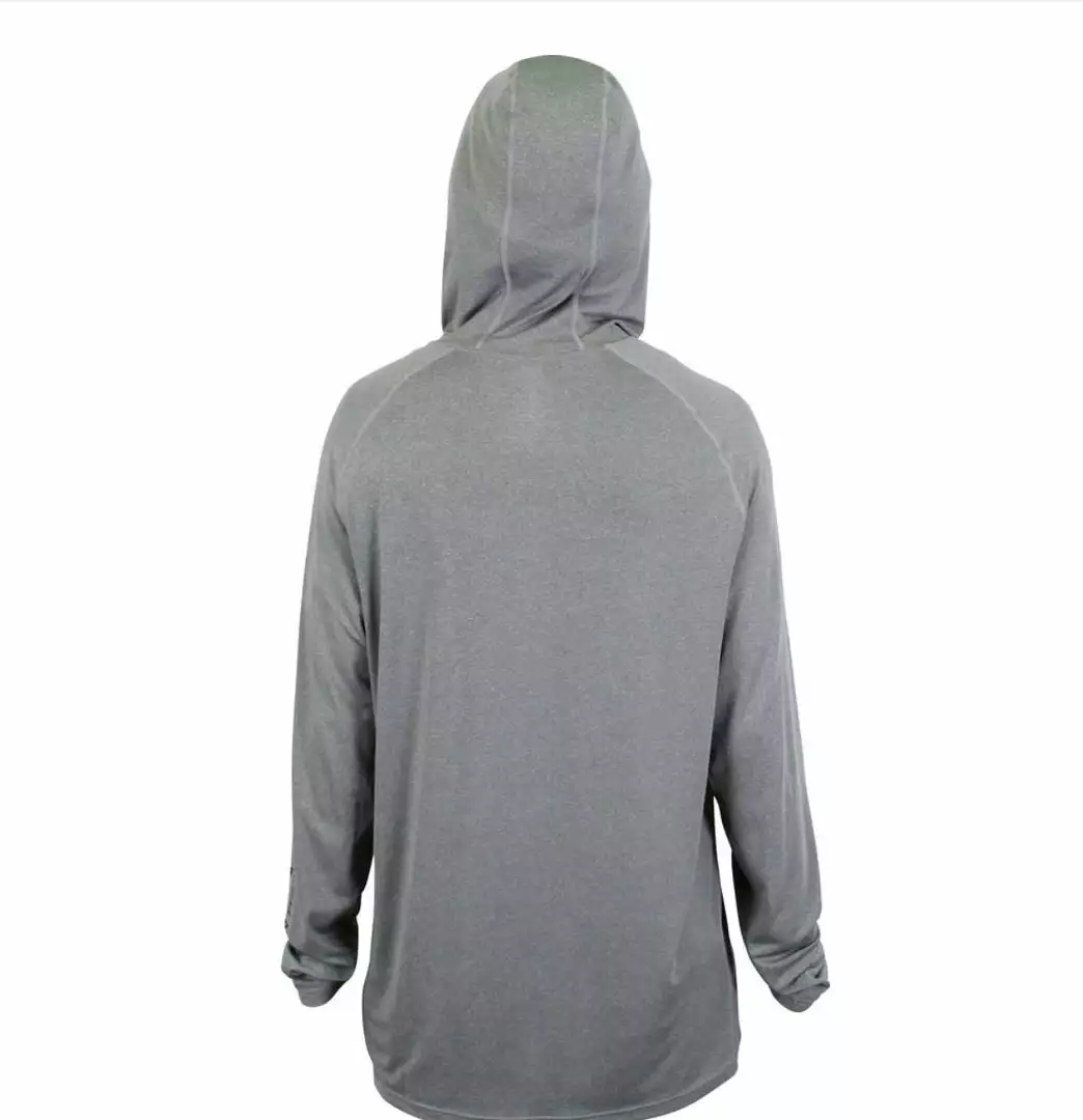 Aftco Samurai Sun Protection Hoodie - Steel Heather 4 Aftco Samurai Sun Protection Hoodie - Steel Heather
