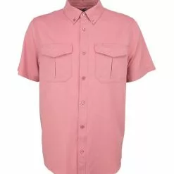 Aftco Rangle Vented Short Sleeve Shirt - Hazy Rose