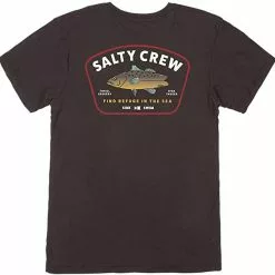 Salty Crew Creature Premium Short Sleeve Shirt - Black Freshwater
