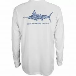 Aftco Jigfish UV Protection LS Fishing Shirt - White