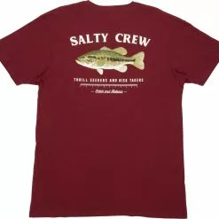 Apparel Salty Crew Big Mouth Tee T-shirt Burgundy