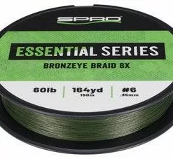 Spro Essential Series Bronzeye Braid 8X Moss Green Freshwater