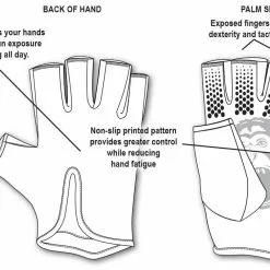 Freshwater Fish Monkey Stubby Guide Sun Protection Gloves 19 Freshwater Fish Monkey Stubby Guide Sun Protection Gloves