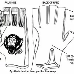 Fish Monkey Pro 365 Guide Sun Protection Gloves