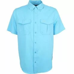 Aftco Rangle Vented Short Sleeve Shirt - Hazel Blue