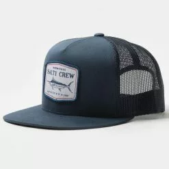 Salty Crew Stealth Trucker Hat Navy Freshwater