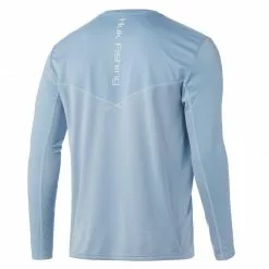 Huk Icon X Long Sleeve Shirt Blue Fog Apparel