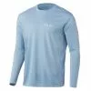 Huk Icon X Long Sleeve Shirt Blue Fog Apparel