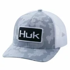 Huk Running Lakes Trucker Hat Overcast Gray Apparel