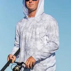 Huk Icon X Hooded LS Shirt Mossy Oak Drift Apparel