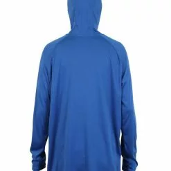 Aftco Jason Christine Hooded LS Performance Shirt - Nautical Blue