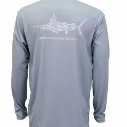 Aftco Jigfish LS Performance Shirt - Light Grey