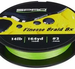 Spro Finesse Braid 8X Lime Green 164 Yds Freshwater