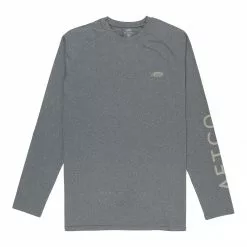 Aftco Samurai LS UV Shirt Charcoal Heather