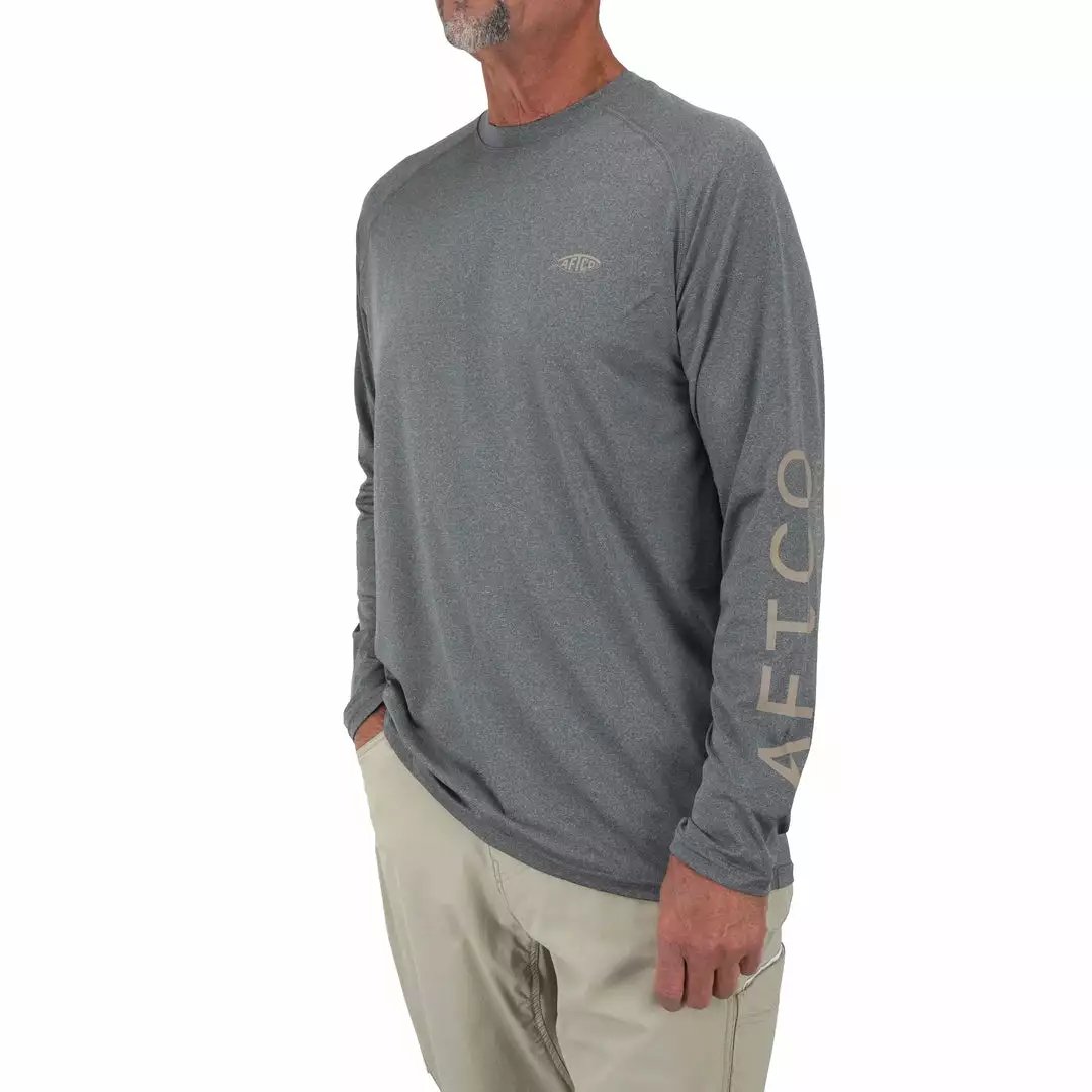 Aftco Samurai LS UV Shirt Charcoal Heather 5 Aftco Samurai LS UV Shirt Charcoal Heather