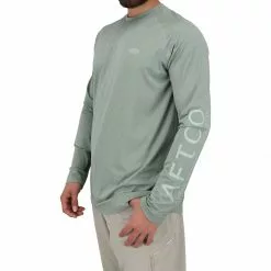 Aftco Samurai L/S UV Shirt Olive Heather