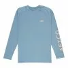 Aftco Samurai L/S UV Shirt Slate Blue Heather 1 Aftco Samurai L/S UV Shirt Slate Blue Heather