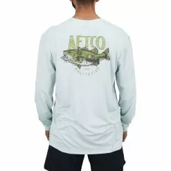 Aftco Wild Catch Long Sleeve Tee Sprout