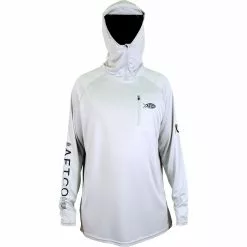 Aftco Jason Christine Hooded Performance Shirt - Gray