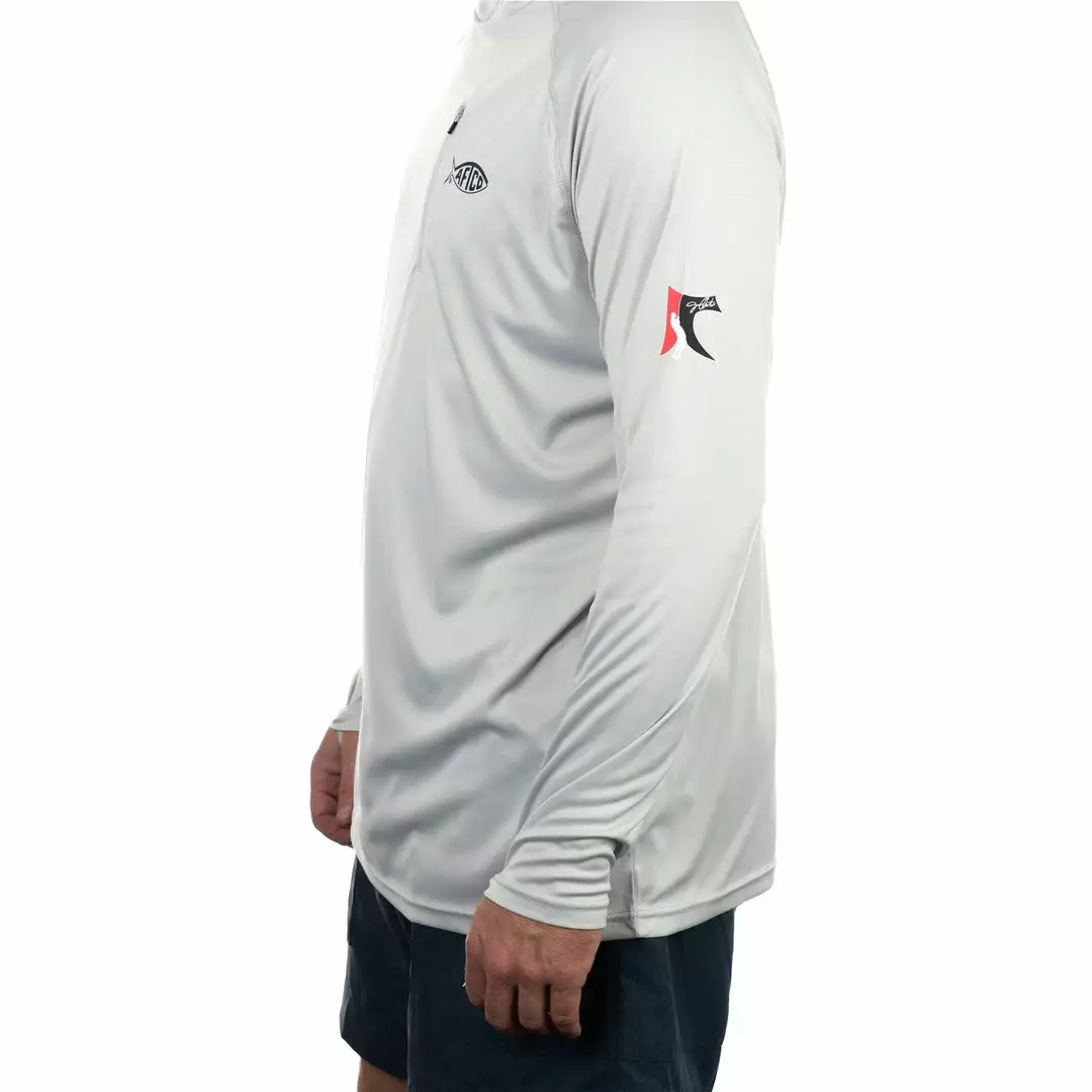 Aftco Jason Christine Hooded Performance Shirt - Gray 5 Aftco Jason Christine Hooded Performance Shirt - Gray