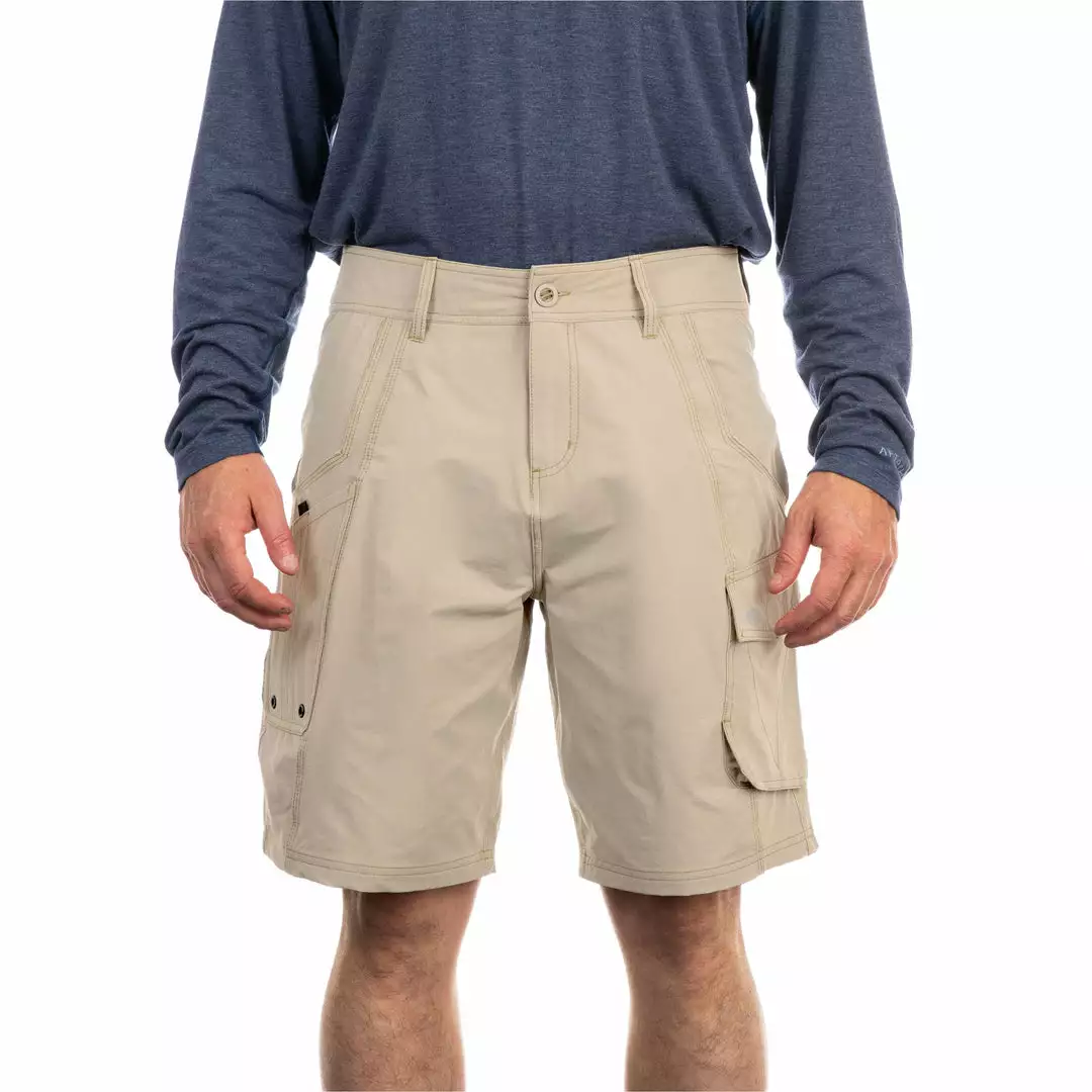 Aftco Stealth Fishing Shorts Khaki 4 Aftco Stealth Fishing Shorts Khaki
