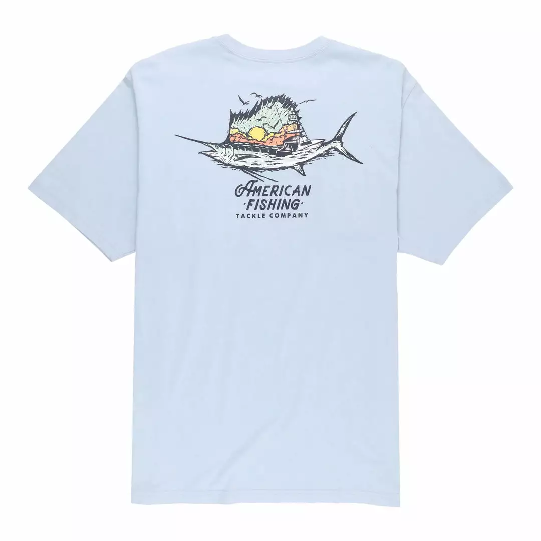 Aftco Sail Fishing Short Sleeve Tee - Pearl 3 Aftco Sail Fishing Short Sleeve Tee - Pearl