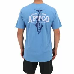 Aftco Weigh In Tuna SS T-Shirt - Azure Heather