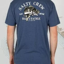 Salty Crew Salty Bass Man Standard S/S Tee Navy Heather Apparel