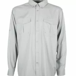 Aftco Rangle Vented Long Sleeve Shirt - Light Grey