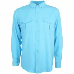 Aftco Rangle Vented Long Sleeve Shirt - Hazel Blue
