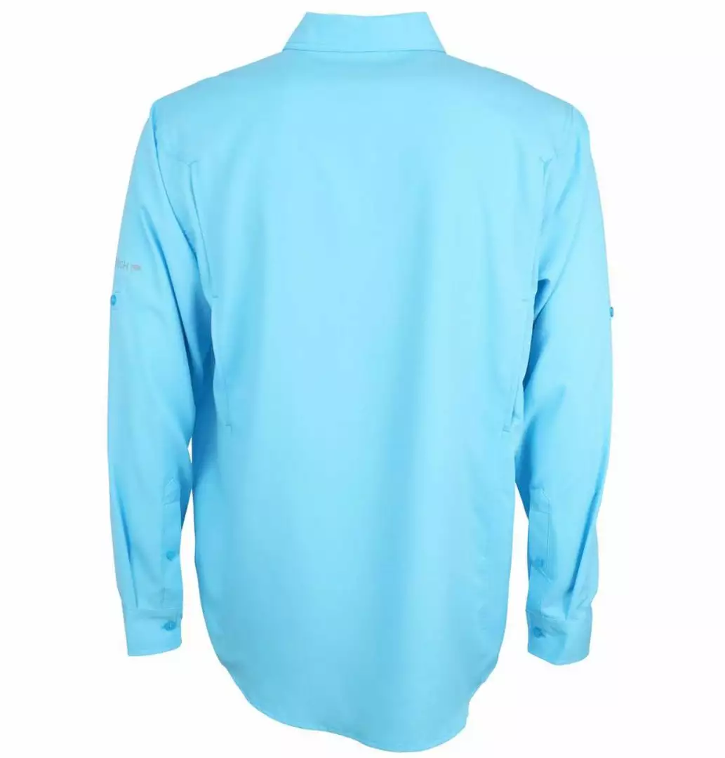 Aftco Rangle Vented Long Sleeve Shirt - Hazel Blue 4 Aftco Rangle Vented Long Sleeve Shirt - Hazel Blue