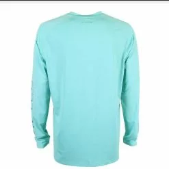 Aftco Samurai LS Sun Protection Shirt - Bahama Heather