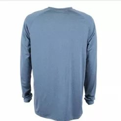 Aftco Samurai L/S Sun Protection Shirt - Space Blue Heather