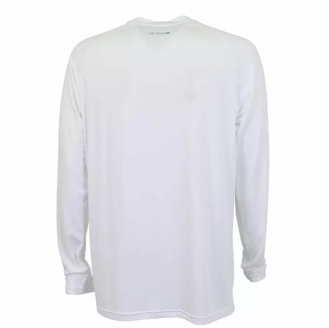 Aftco Samurai L/S Sun Protection Shirt - White 4 Aftco Samurai L/S Sun Protection Shirt - White