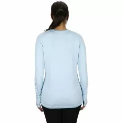 Aftco Women's Samurai LS Sun Protection Shirt - Sky Blue