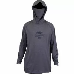 AFTCO Barracuda Geo Cool Hooded Long Sleeve Performance Shirt