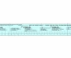 Izorline Fish Measure Decal California Saltwater