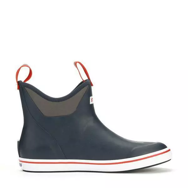 Xtratuf Boots Xtratuf 22733 6" Ankle Deck Boot Navy Red 6 Xtratuf Boots Xtratuf 22733 6" Ankle Deck Boot Navy Red