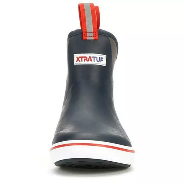 Xtratuf Boots Xtratuf 22733 6" Ankle Deck Boot Navy Red 4 Xtratuf Boots Xtratuf 22733 6" Ankle Deck Boot Navy Red