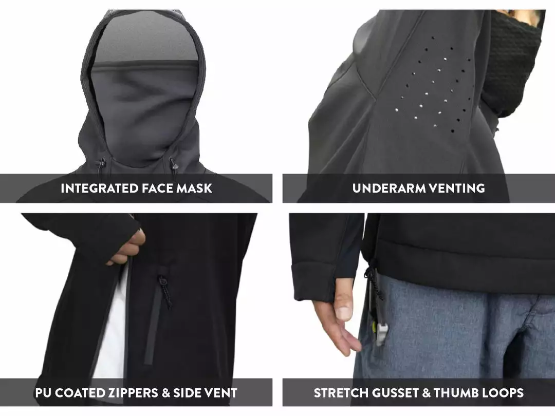 AFTCO Reaper 3-Layer Windproof Softshell Jacket 13 AFTCO Reaper 3-Layer Windproof Softshell Jacket